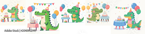 Photography crocodile's birthday