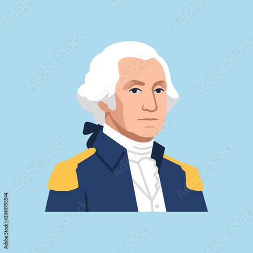 A portrait of a historical military leader in formal uniform
