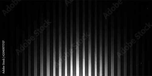 Vászonkép High contrast black and white abstract scene with vertical stripes tapering into