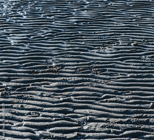 Canvastavla Photograph of the North Sea Wadden Sea at low tide, capturing the patterns form