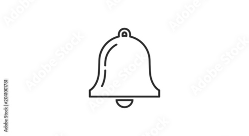 Photos Simple Line Drawing of a Bell.