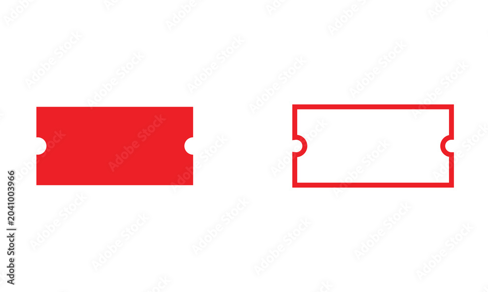 Fototapeta premium Empty Retail Price Labels and Sale Tags Isolated on white Background. Product Tags Vector Illustration.
