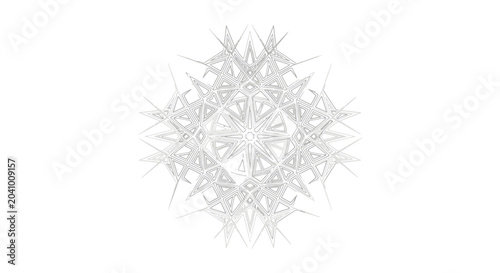 Bilde på lerret Intricate Gray Mandala Design Element.