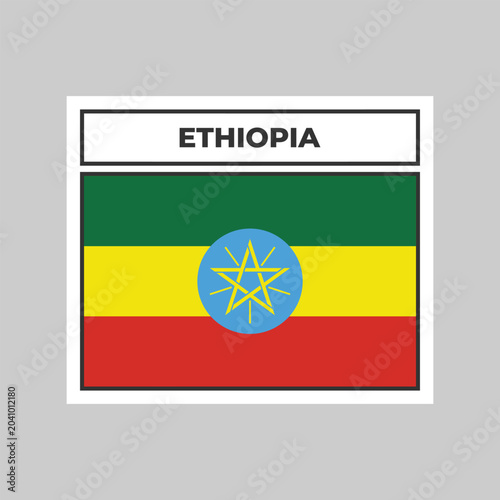 National Flag of Ethiopia Illustration Design