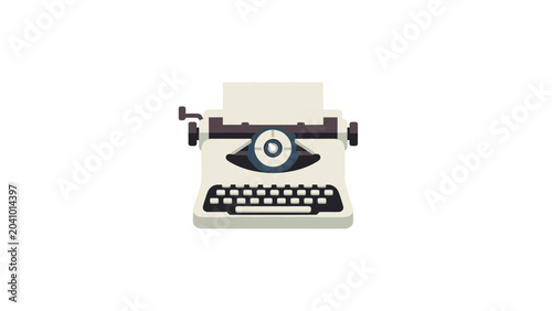 Tableau sur toile Vintage Typewriter Writing Machine Office Tool.