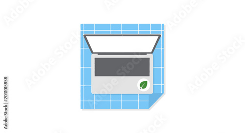 Digital bathroom scale with display.