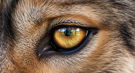 Close up animal eye.