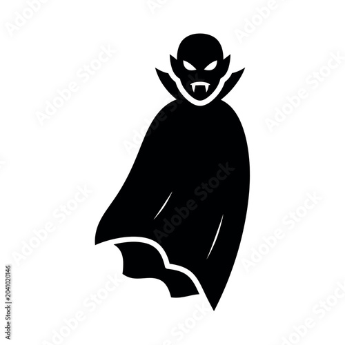 Fotografija Black Vampire Cartoon Character Illustration.