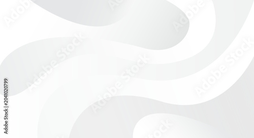 Grey and White Background. Abstract Dynamic Wave Line Illustration Template Design