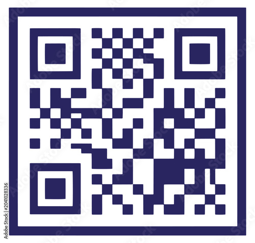 qr code on white background for scanning purposes