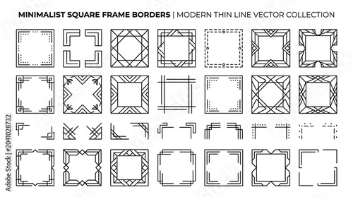 Canvas-taulu Minimalist Square Frame Borders Collection.