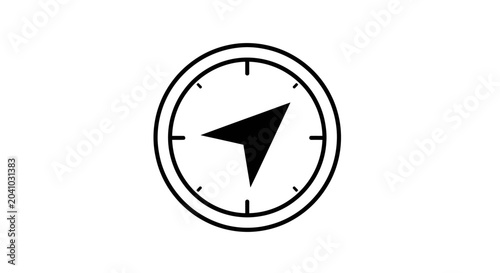 Obraz na plátne Compass Navigation Tool Direction Indicator.