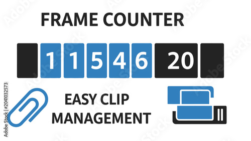 Photos Frame Counter Clip Management System.