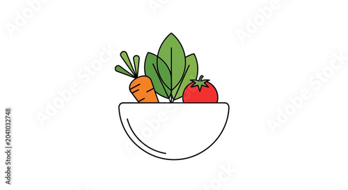 Fresh vegetables in a bowl.