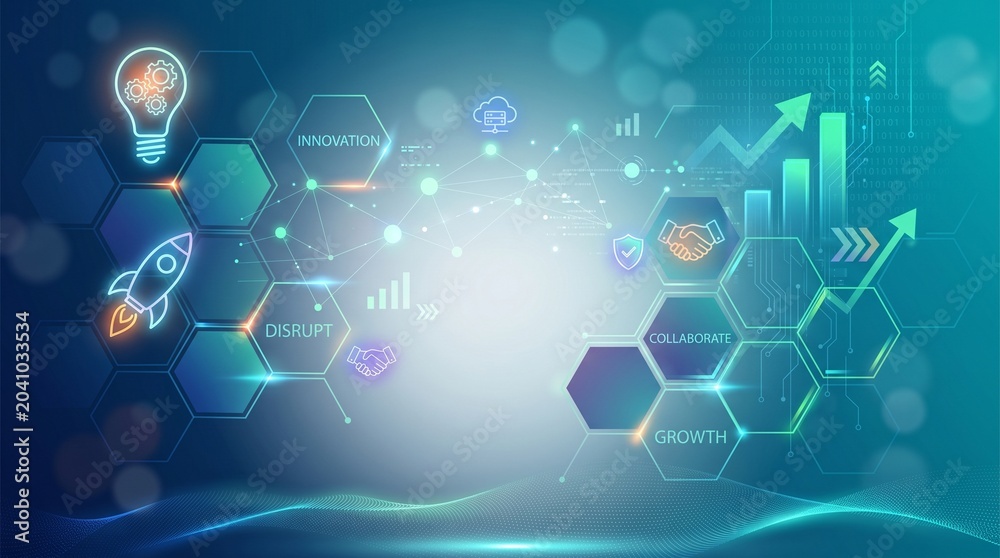 Obraz premium Abstract technology background with a human hand holding a futuristic virtual interface displaying a blue digital globe network for global business and internet data communication