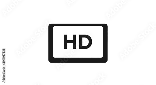 High Definition Television Logo Symbol.