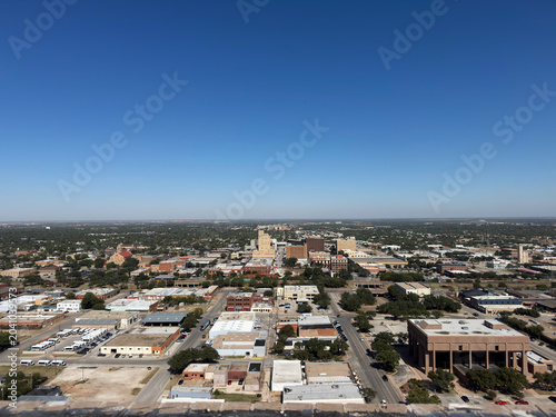 Fotografie Abilene,TX/An aerial view of Abilene, where multinational AI joint venture Stargate LLC is constructing a massive data center