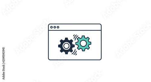 Gears in a browser window.