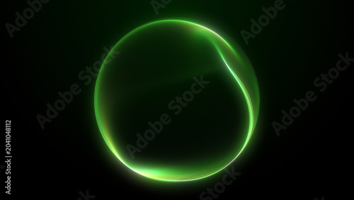 Bild auf Leinwand Green digital sphere