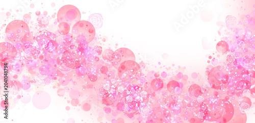 Bokeh and pink glitter
