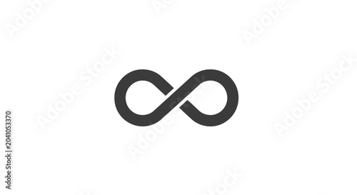 Photos Black Infinity Symbol Sign Icon.