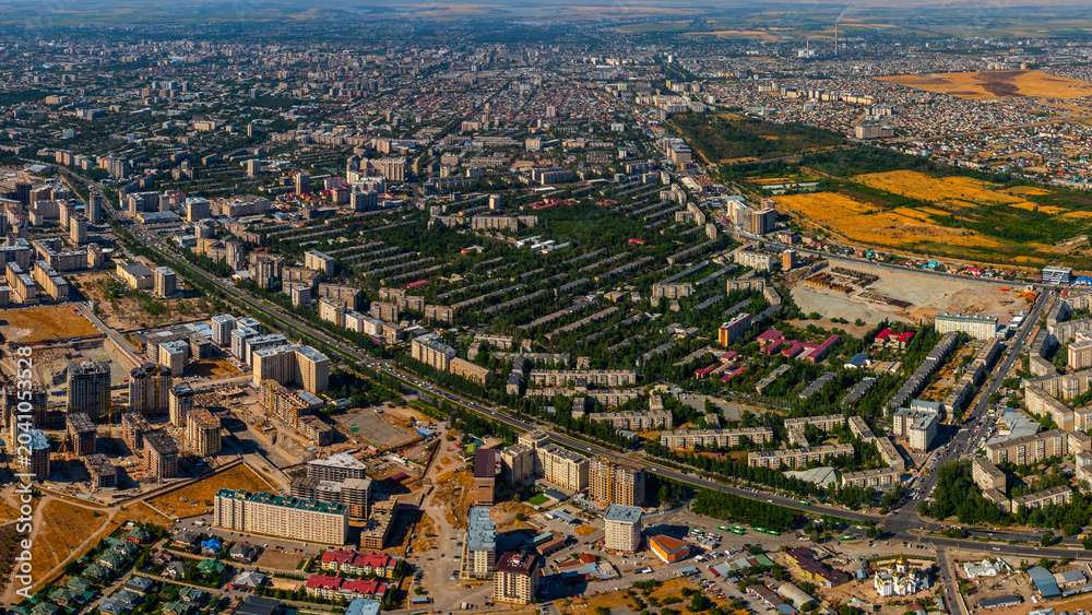 Obraz premium Aerial View of Bishkek Cityscape in Kyrgyzstan