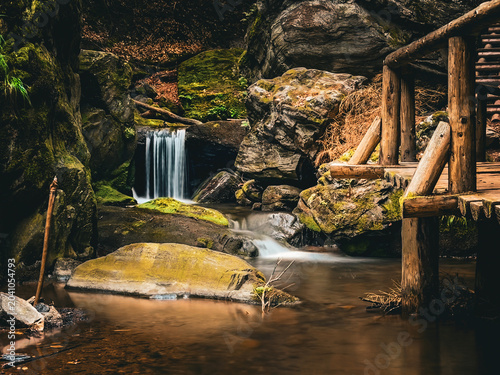 Photos Rešov Waterfallsa, magnificent canyon in the Czech mountains the Nízký Jeseník M