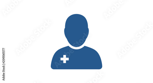 Fotografie Blue Medical Professional Healthcare Worker.