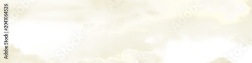 Foto Light beige soft cloud layer isolated on transparent background for dreamy sky atmosphere overlay design element