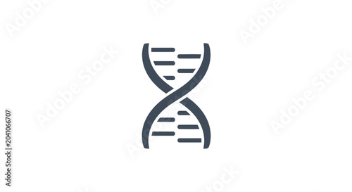Foto DNA Double Helix Molecular Structure.