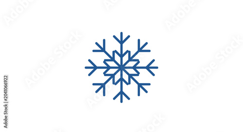 Фотография Blue Snowflake Ice Crystal Winter.