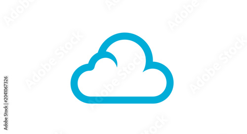 Quadro su tela Cloud icon symbol weather forecast.