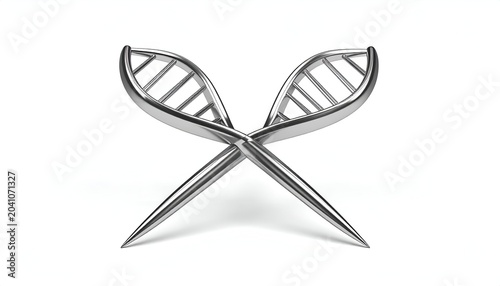 Abstract DNA Structure - A Symbolic Representation of Genetic Science.