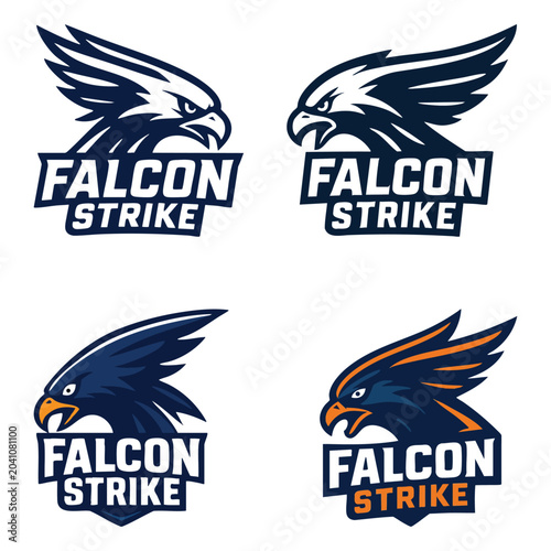 Falcon strike logo designs