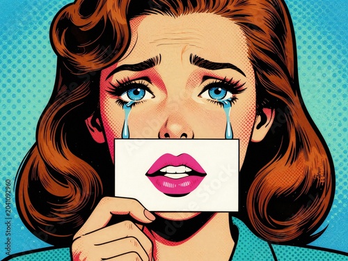 Crying Woman's smile