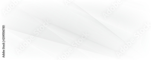 3D white geometric abstract background overlap layer on bright space with waves decoration. Minimalist modern graphic design element cutout style concept for banner, flyer, card, or brochure cover