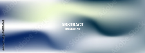 Abstract dark blue and white gradient mesh background with subtle pale yellow glow, elegant blurry tech fluid wave backdrop vector horizontal banner.