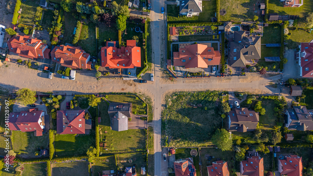 Fototapeta premium Residential Districts Of Gdańsk From Above