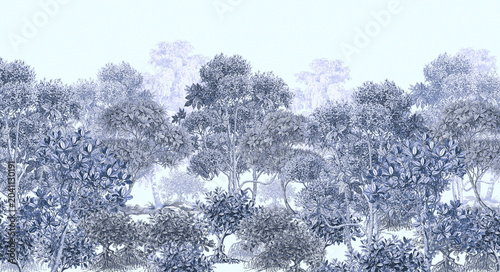 lush forest trees