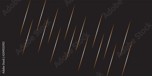 Schilderij op canvas A black background with thin lines that curve diagonally to the right and left
