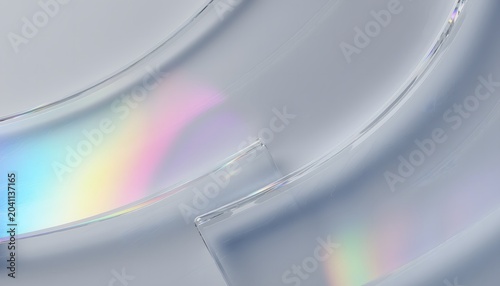 Abstract Glass Refraction Texture Featuring Intricate Prismatic Light Leaks And Radiant Rainbow Spectrum Flares Within A Transparent Crystalline Surface