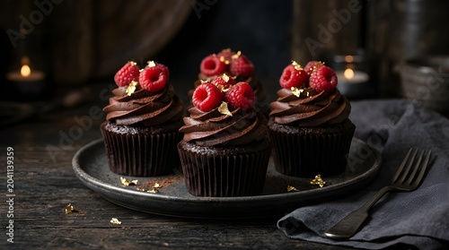 Variety of cupcakes.