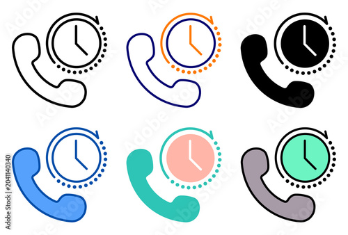 Icon 24h support Modern professional, very versatile for web and print media. Ideal for websites, mobile apps, SaaS platforms, CRM systems, dashboards, etc.