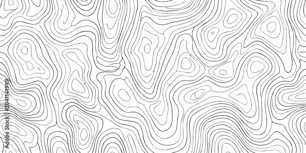 Obraz premium seamless pattern of flowing lines in minimalist black and white design abstract