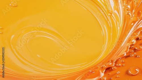 The liquid splash adds a textured abstract background to the paint. Generated with AI