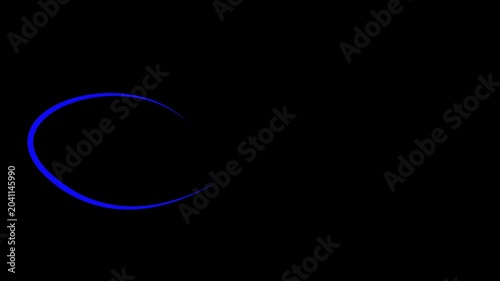 Blue Moon and Stars Night Sky Light Animation Motion Space Design Background