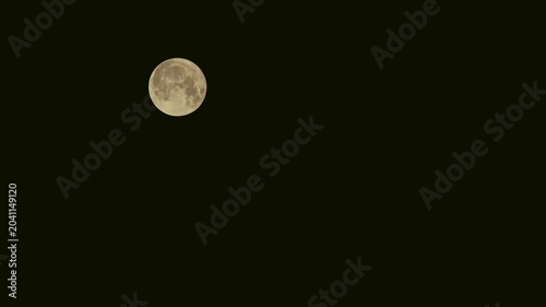 Tokyo,Japan - June 1, 2026: The full moon, May's Blue Moon