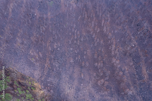 Tableau sur toile Top down drone view of a desolate landscape after a devastating forest fire
