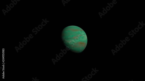 Approaching a planet that changes color.