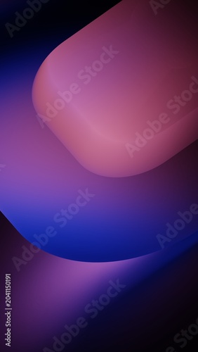 Gradient geometric background with stacked curves and violet glow